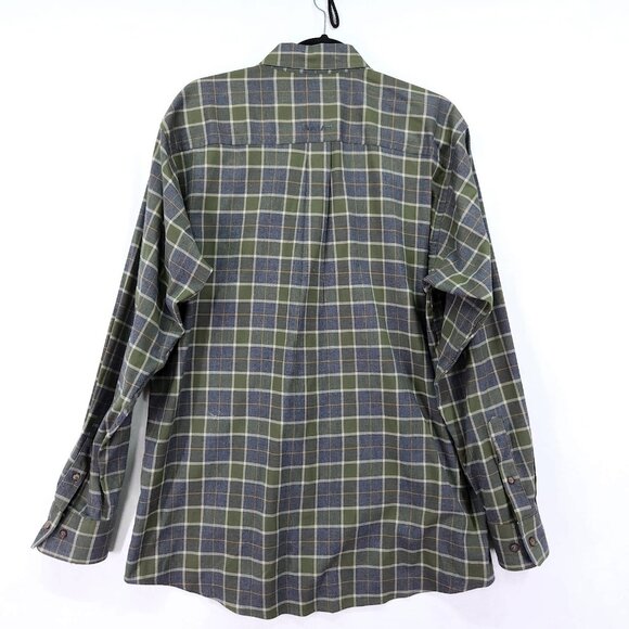 Ariat Pro Shirt Green Plaid Size Medium Button Down Long Sleeve Flannel - Picture 2 of 13